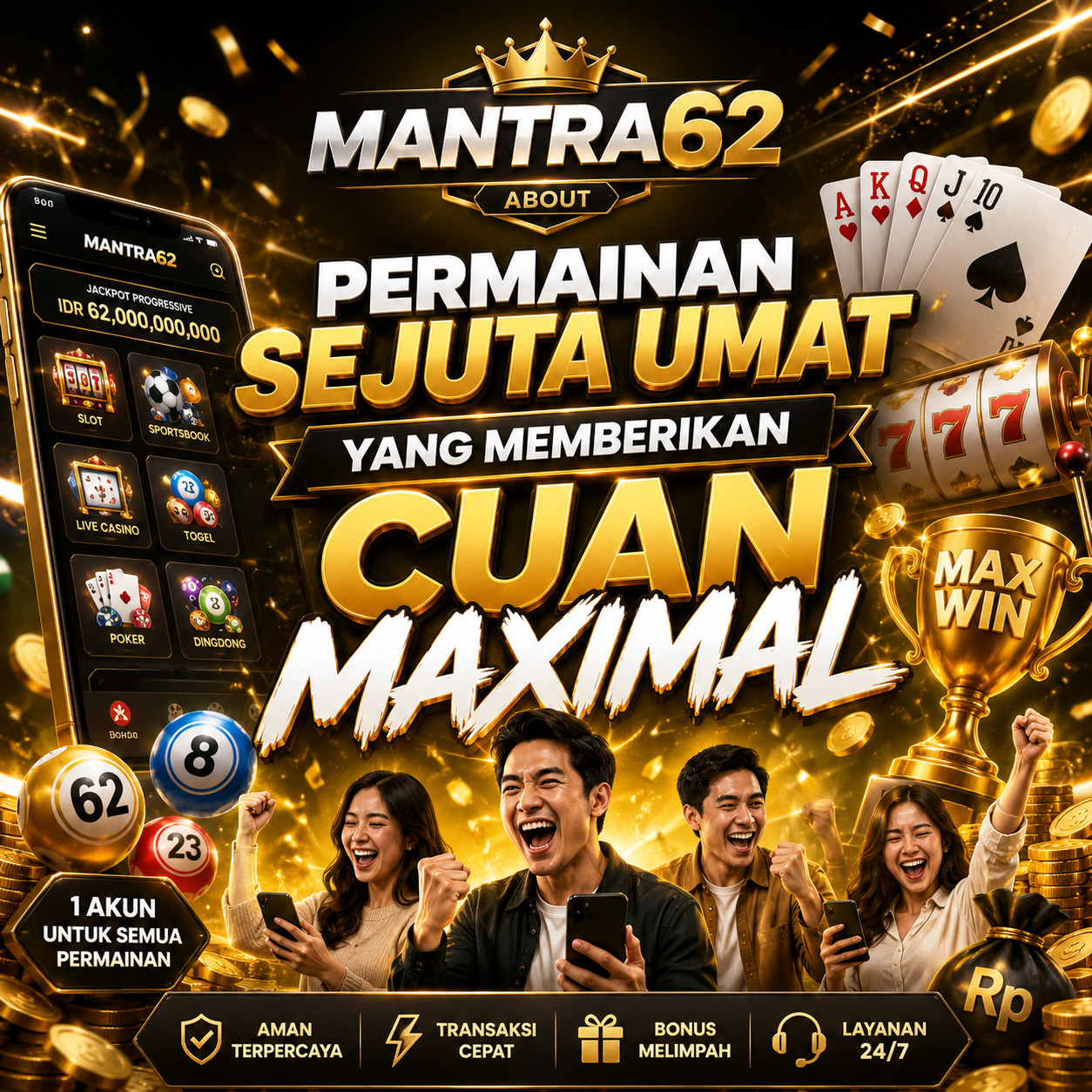 MANTRA62 About - Permainan Sejuta Umat Yang Memberikan Cuan Maximal